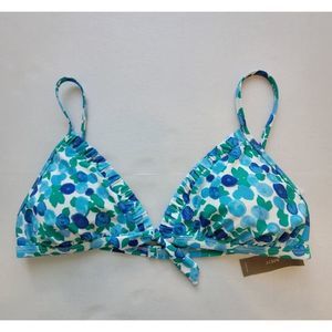 J. Crew Echo Ruched French Bikini Top Size XL